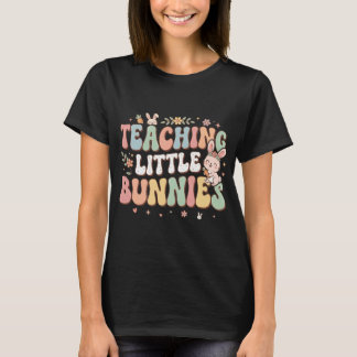 Camiseta de profesora de conejitos de Pascua enseñ