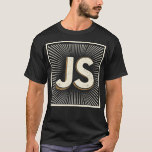 Camiseta de programación retro de Javascript