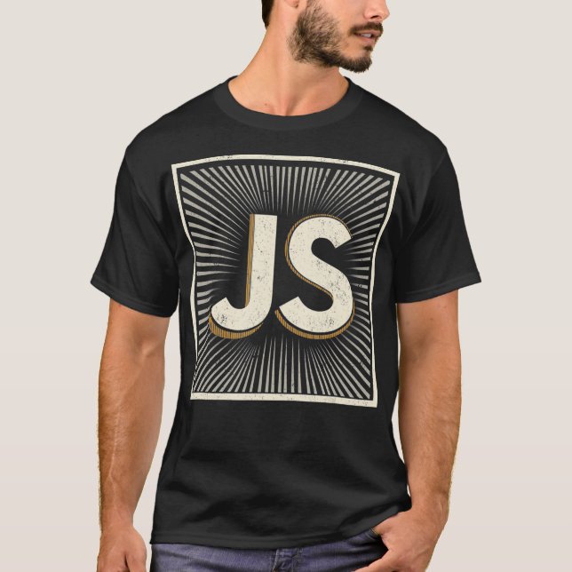 Camiseta de programación retro de Javascript (Anverso)