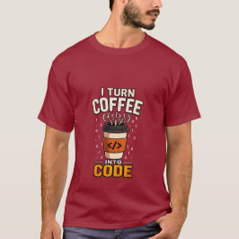 Camiseta de Programador Café para Código