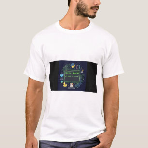 Camiseta de Programador Hola Mundo   Vida de Codif