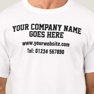 Camiseta de promoción comercial de la empresa