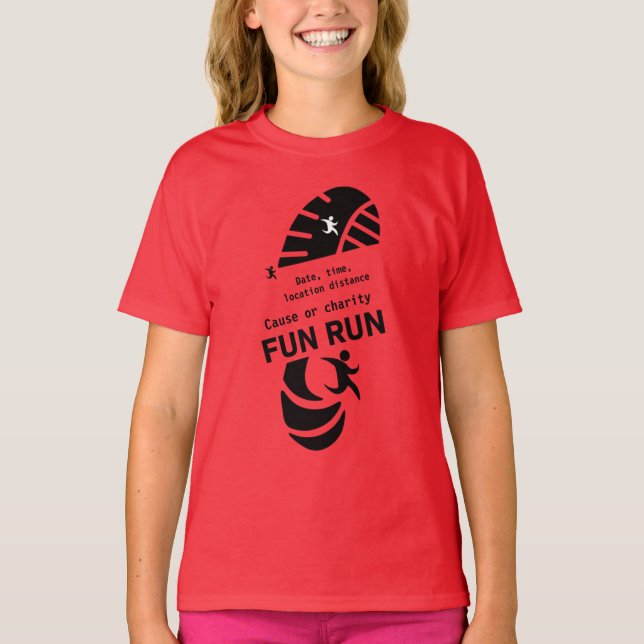 Camiseta de promoción de caridad de evento de ejec (Anverso)