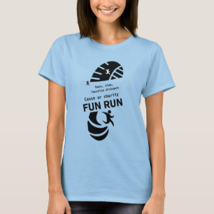 Camiseta de promoción de caridad de evento de ejec