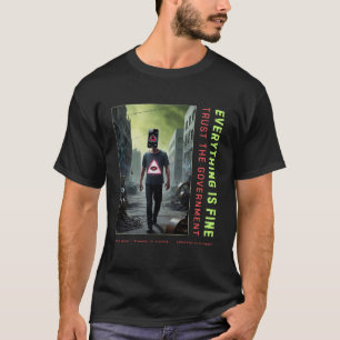 Camiseta de propaganda de noticias falsas de la te