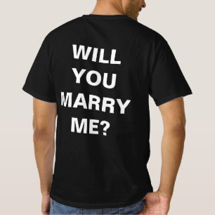 Camiseta de proposición matrimonial. ¿Te casarás c