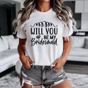 Camiseta de propuesta de dama de honor