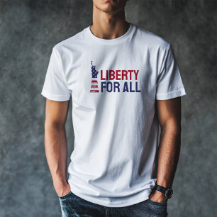 Camiseta de protesta anti-Trump bandera roja y azu