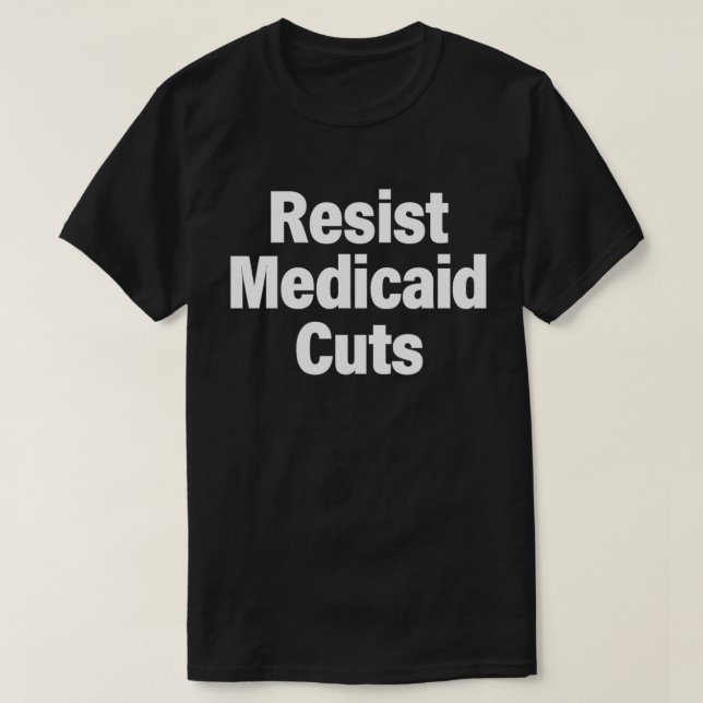 Camiseta de protesta contra los recortes de Medica (Diseño del anverso)
