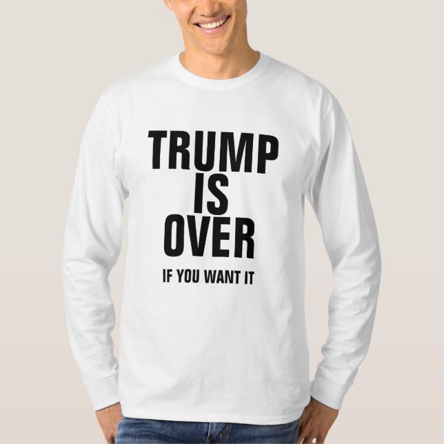Camiseta de protesta de Trump: "TRUMP TERMINÓ..." (Anverso)