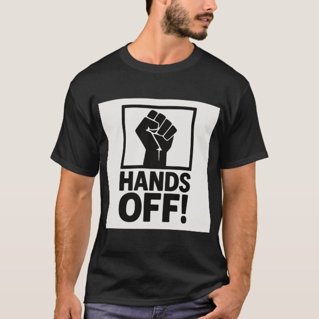 Camiseta de protesta manos libres - Gráfico de dec (Anverso)