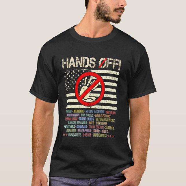 Camiseta de protesta No tocar Camiseta de protesta (Anverso)