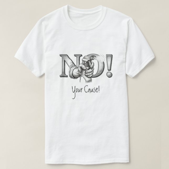 Camiseta de protesta personalizable (Diseño del anverso)