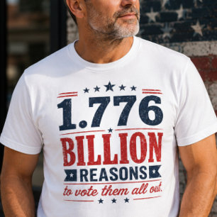 Camiseta de protesta por 1.776 mil millones de raz