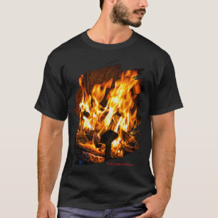 Camiseta de proverbio latino con hermosa chimenea