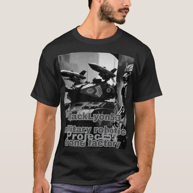 Camiseta de proyecto de fábrica de drones robótico (Anverso)