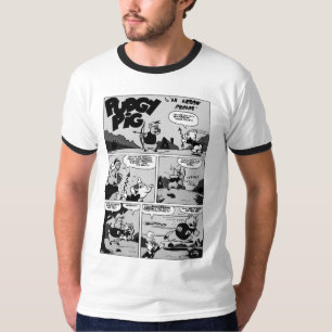 Camiseta de PUDGY Pig ComicStrip de los años 1940