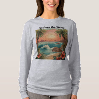 camiseta de puesta de sol