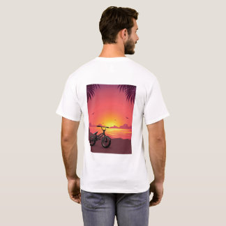 Camiseta de puesta de sol BMX