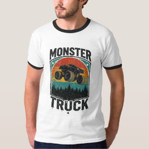 Camiseta de puesta de sol de camión monstruo vinta