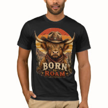 Camiseta de puesta de sol del desierto con vaquero