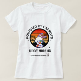 Camiseta de puesta de sol retro de conejo lindo ab