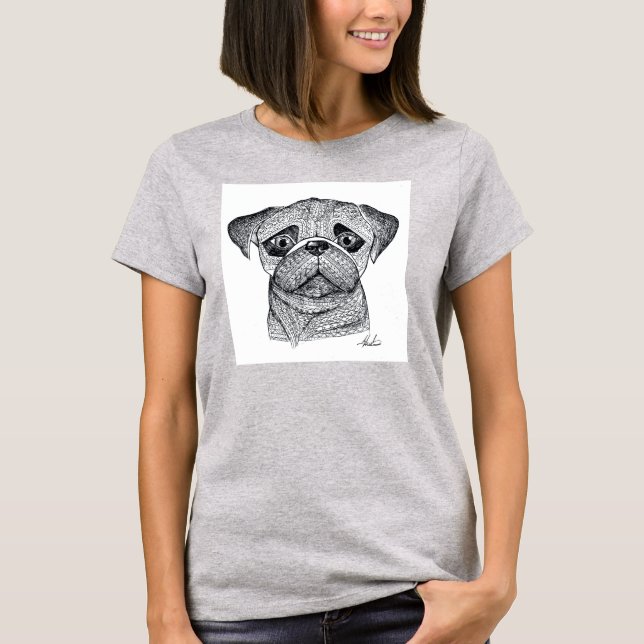 Camiseta de pug (Anverso)