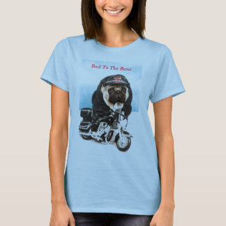 Camiseta De Pug Dog Biker T
