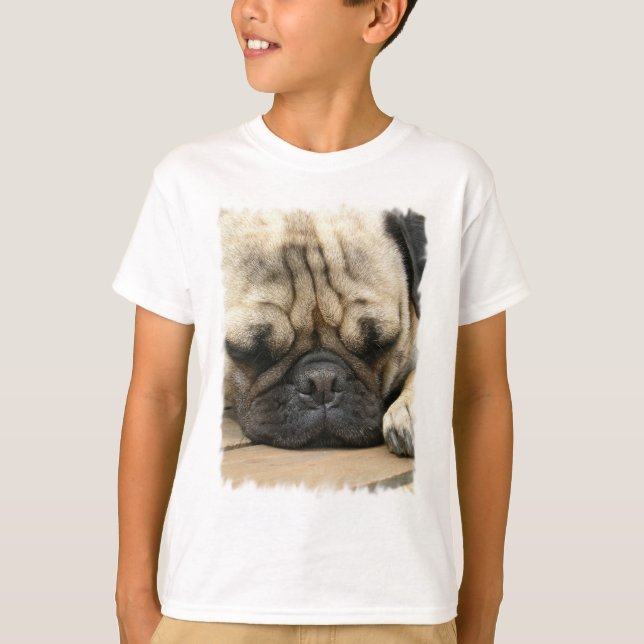 Camiseta de Pug Kid durmiendo (Anverso)