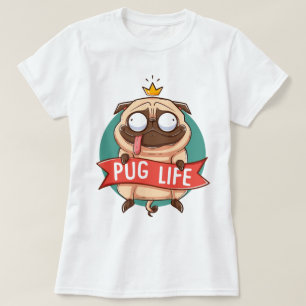 Camiseta de Pug Life