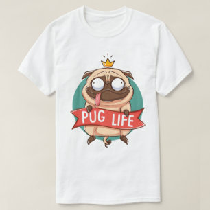 Camiseta de Pug Life