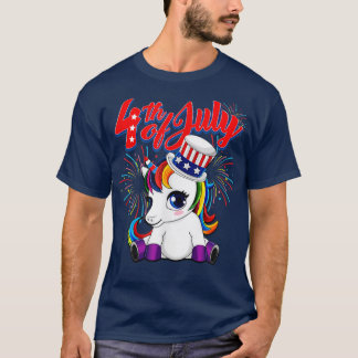 Camiseta De Pullover De Unicornio 4 De Julio