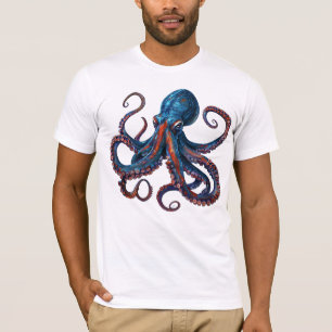 Camiseta de Pulpo - Camiseta Gráfica Personalizada