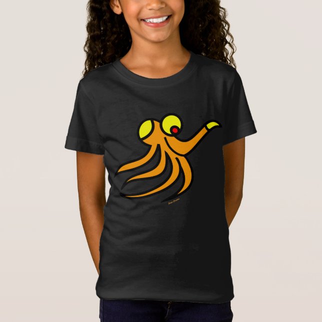 camiseta de pulpo divertido (Anverso)