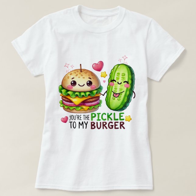 Camiseta de Pun Valentine de Comida divertida - "E (Diseño del anverso)