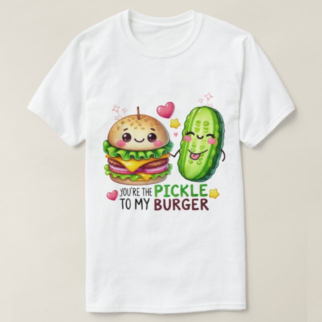 Camiseta de Pun Valentine de Comida divertida - "E (Diseño del anverso)