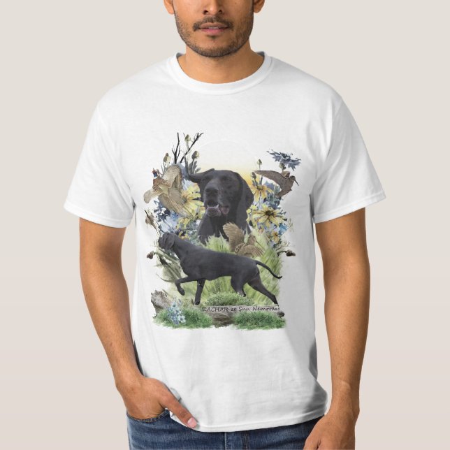 Camiseta de punteros cortos alemanes (GSP) (Anverso)