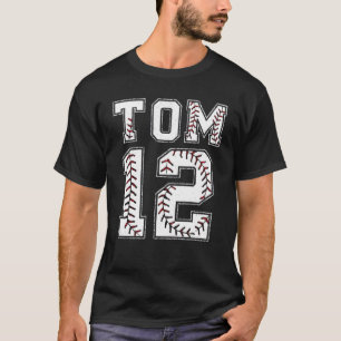 Camiseta de punto de béisbol Tom 12