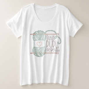 Camiseta De Punto De Punto De Púrpura De Knit Ilus