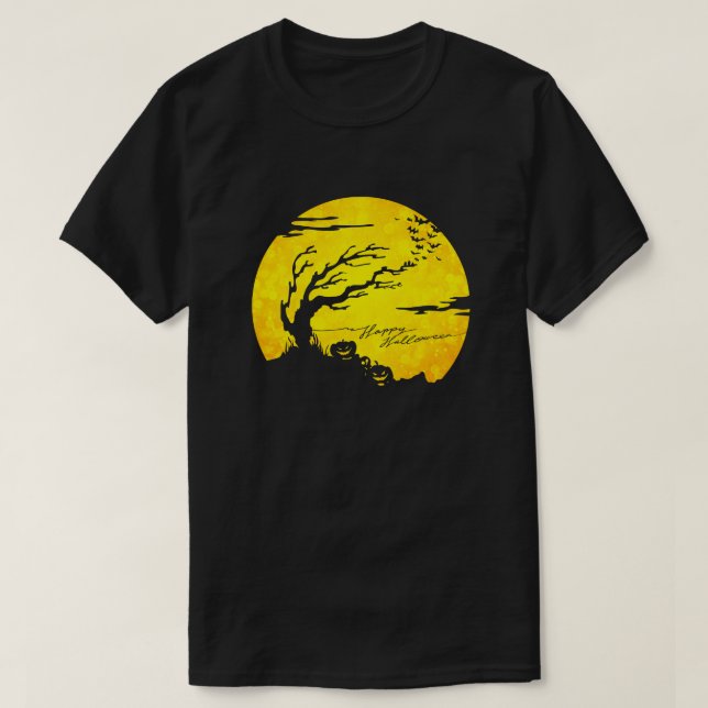 Camiseta de Purpurina de Halloween con fantasía en (Diseño del anverso)