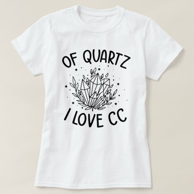 Camiseta De Quartz Me Encantan Las Conversaciones Clásicas  (Diseño del anverso)