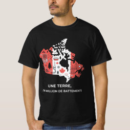 Camiseta de Quebec: Mosaico de Símbolos Unidos