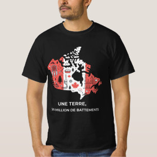 Camiseta de Quebec: Mosaico de Símbolos Unidos