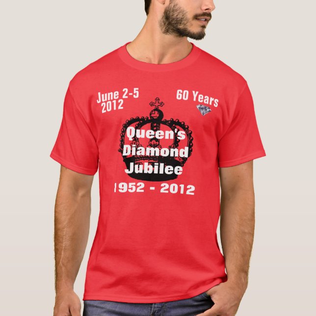 Camiseta de Queens Diamond Jubilee 1952-2012 (Anverso)