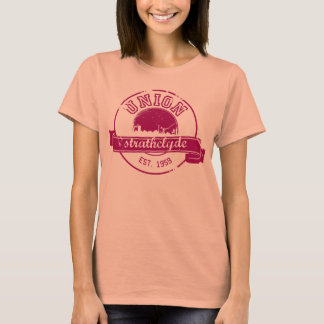 Camiseta de quemado de vintage para damas