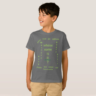 Camiseta ¿DE QUIÉN SE LLAMA? 6m - 3XL / MMETROPOLIM T-Sh