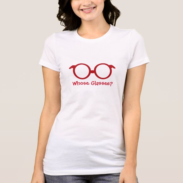 Camiseta ¿De quién son los anteojos? (Anverso)