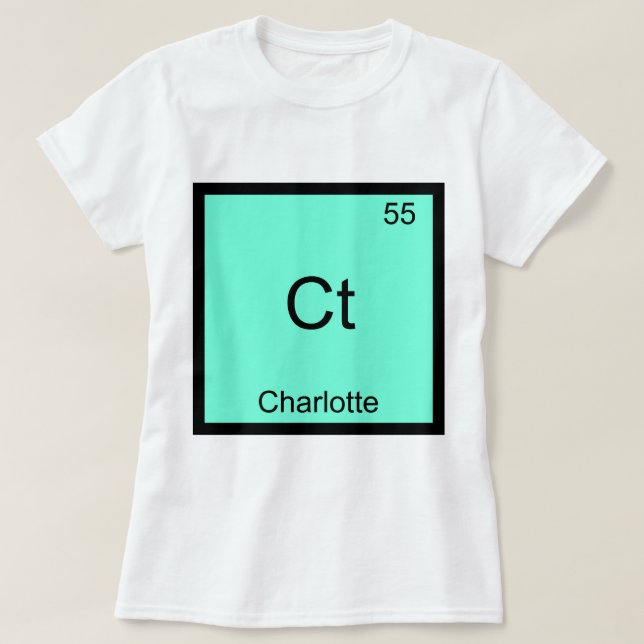 Camiseta de química de elemento divertido de Ct -  (Diseño del anverso)