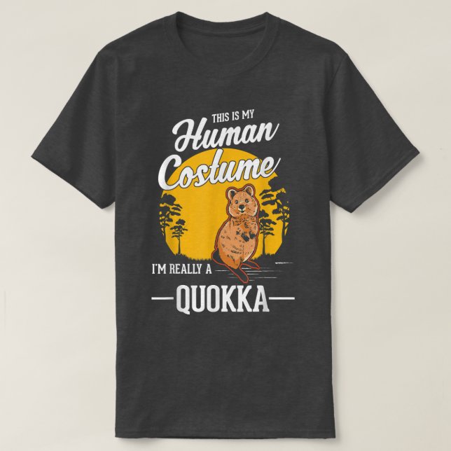 Camiseta de Quokka Human Costume Halloween Quokka  (Diseño del anverso)