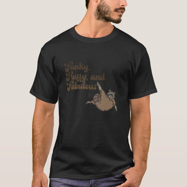 Camiseta de Raccoon divertida, esponjosa y fabulos (Anverso)